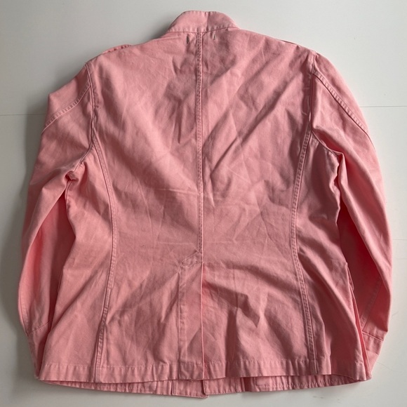 Alex Mill Women’s Utility Field Jacket XL Pink Military Officer Style Cotton Cho - Picture 8 of 10